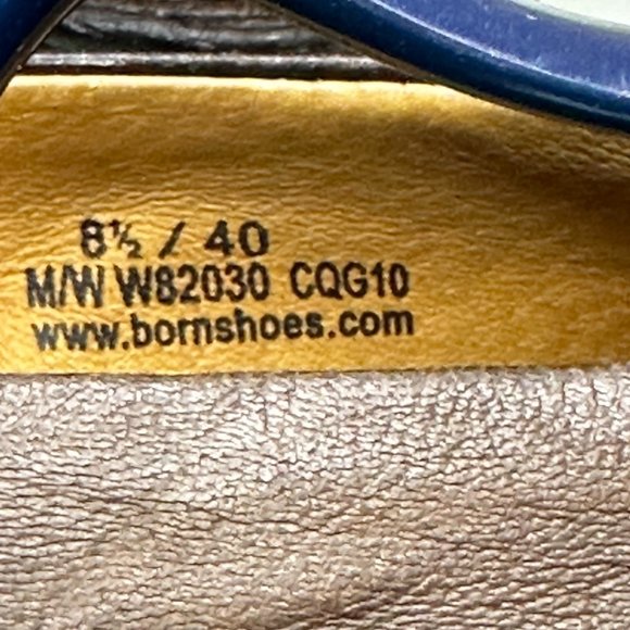 Born Toby II Slip-on Brown leather Clogs - Picture 7 of 9